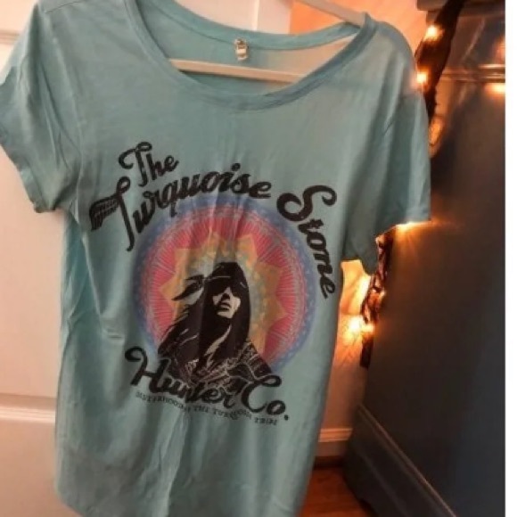 Spell & The Gypsy Collective Tops - Spell & the Gypsy turquoise stone hunter tee Spell & The Gypsy Collective Tops - Spell & the Gypsy turquoise stone hunter tee